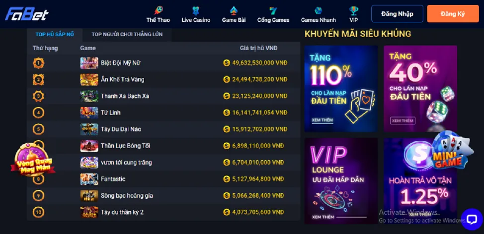 Sự kiện đặc biệt và giải đấu Vibet88